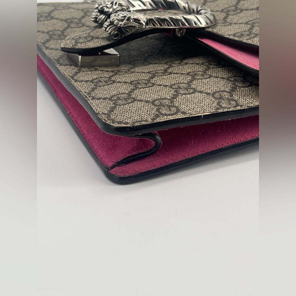Gucci Dionysus Monogram Canvas Pink Shoulder Bag - Picture 6 of 9